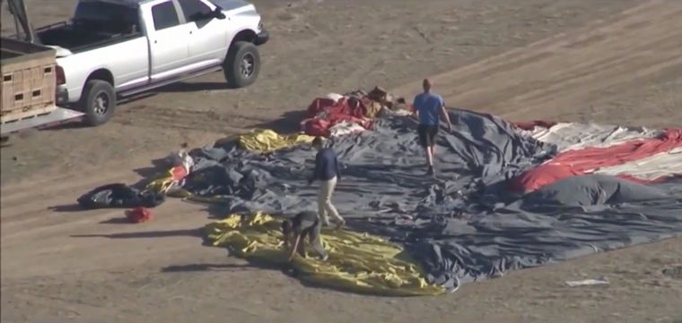 Cuatro muertos tras la caída de un globo aerostático en Arizona (Foto: Fox 10)