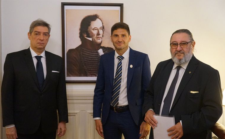 Pullaro se reunió con el presidente de la Corte Suprema de Justicia de la Nación.