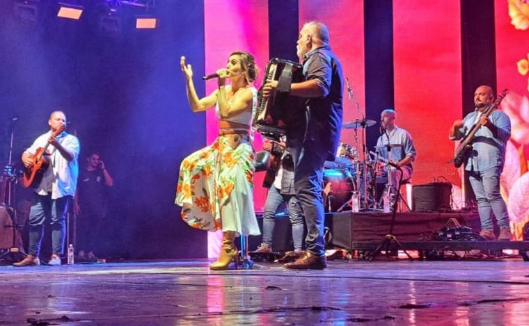 Soledad, en el Festival del Chamamé.