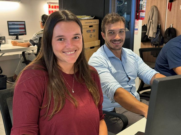 Rocío Bianchi y Sebastián López, becarios del Conicet y profesores de la UNC.