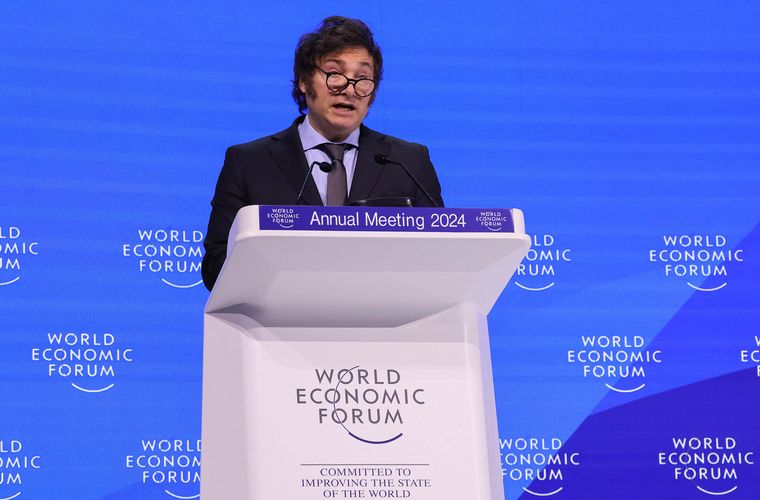 Javier Milei expuso en el Foro Económico de Davos.