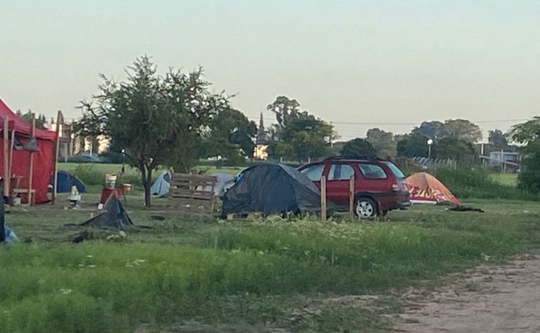 Toma de tierras en El Chingolo Anexo.