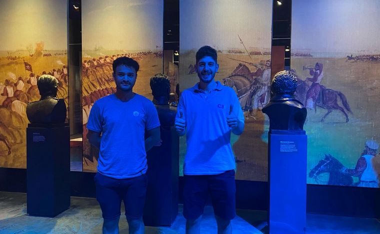 Agustín Dadamio visitó el Museo de la Constitución en Santa Fe.