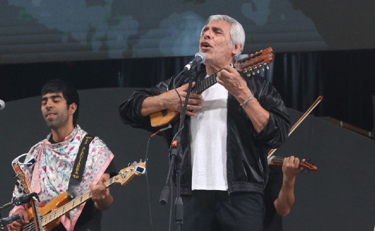 Peteco Carabajal, en la tercera noche de Cosquín.