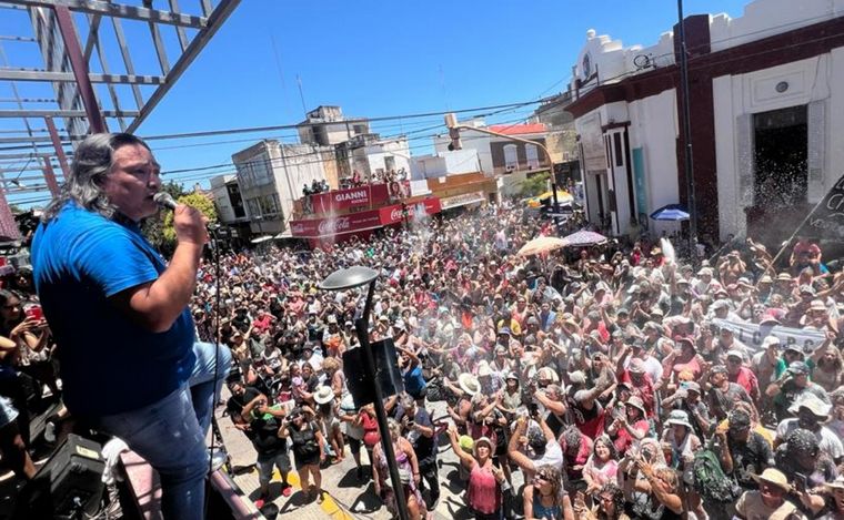 Sergio Galleguillo en la peña de la Munich en Cosquín