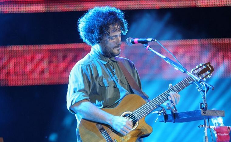 Raly Barrionuevo, en la cuarta luna del Festival de Folklore de Cosquín.