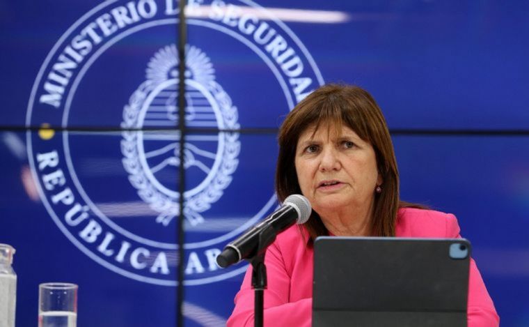 FOTO: Patricia Bullrich, ministra de Seguridad de la Nación (Foto: archivo).