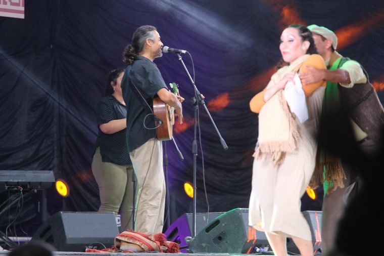 José Luis Aguirre, en la quinta luna en Cosquín.