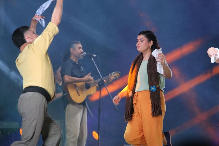 José Luis Aguirre, en la quinta luna en Cosquín.