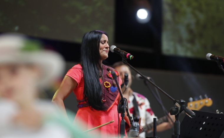 La Bruja Salguero, en la sexta noche de Cosquín.