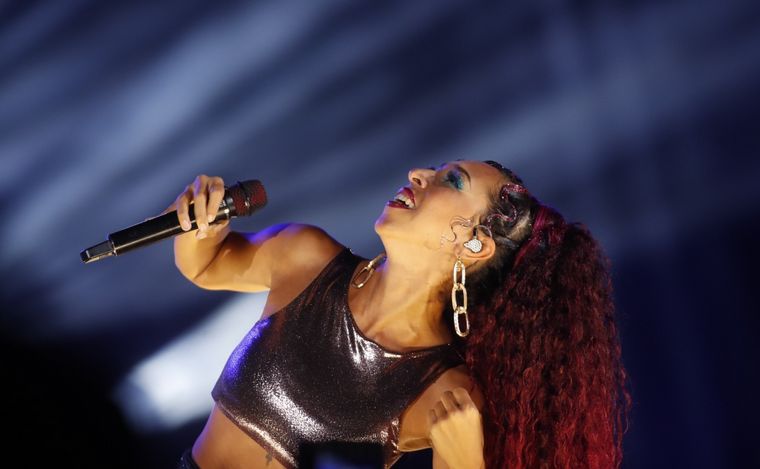 La Delio Valdez, en Cosquín.