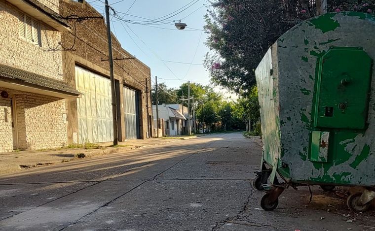 La escena del ataque, en la zona norte de la ciudad.