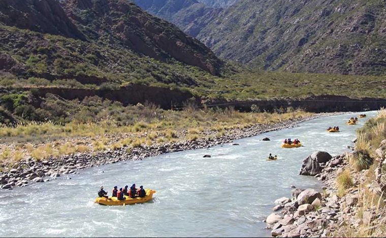 FOTO: La tragedia ocurrió en el río Mendoza, en la localidad de Cacheuta.