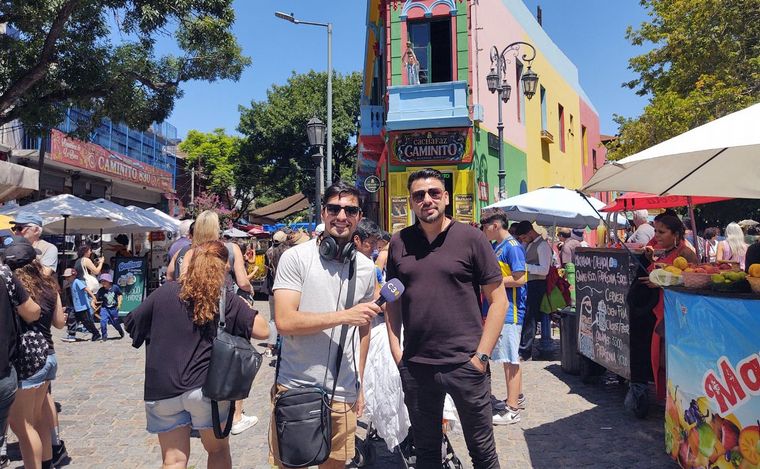 Lucas Correa recorrió Caminito