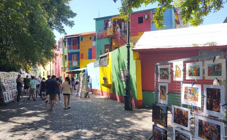 Lucas Correa recorrió Caminito