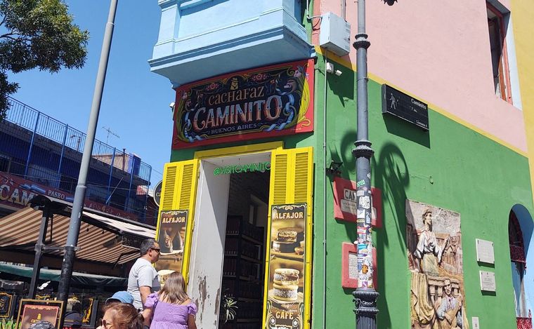 Lucas Correa recorrió Caminito