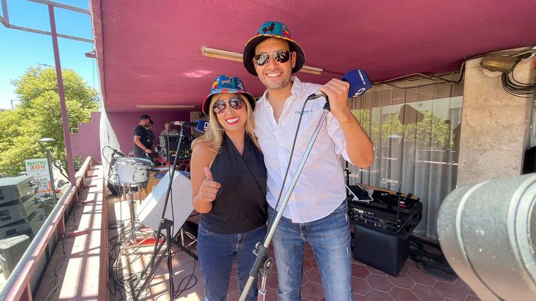 Raúl Monti y Geo Monteagudo, desde Cosquín.