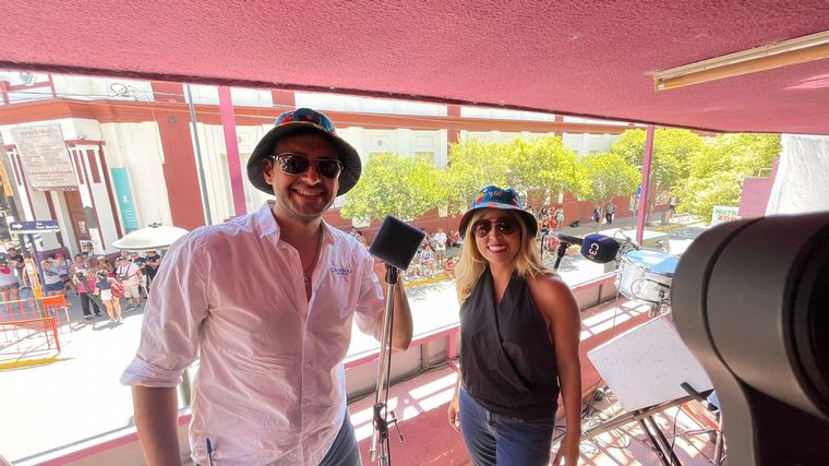 Raúl Monti y Geo Monteagudo, desde Cosquín.