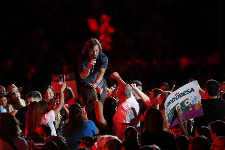 Diego Torres en la séptima luna de Cosquín (Foto: Daniel Cáceres)