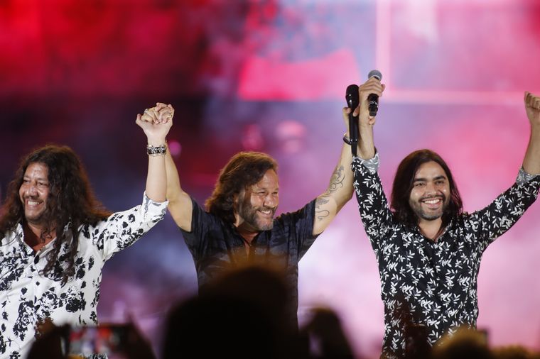 Diego Torres cantó junto a Facundo y Miguel Toro (Foto: Daniel Cáceres)