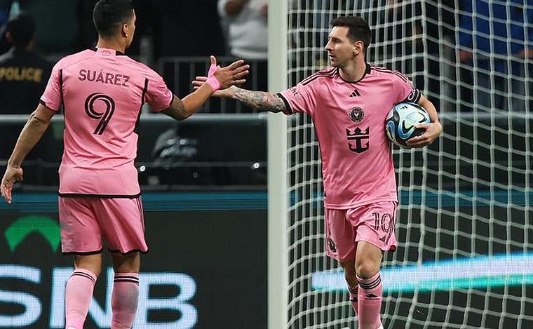 Lionel Messi, titular y autor de un gol en la derrota de Inter Miami.