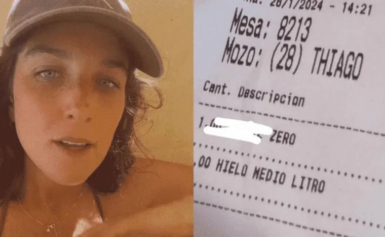 El descontento de Juana Repetto en redes porque le cobraron el hielo (Foto: Crónica).