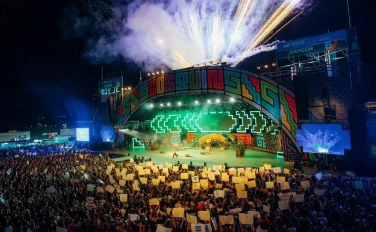 La primera noche del Festival de Cosquín Cuarteto fue una fiesta.