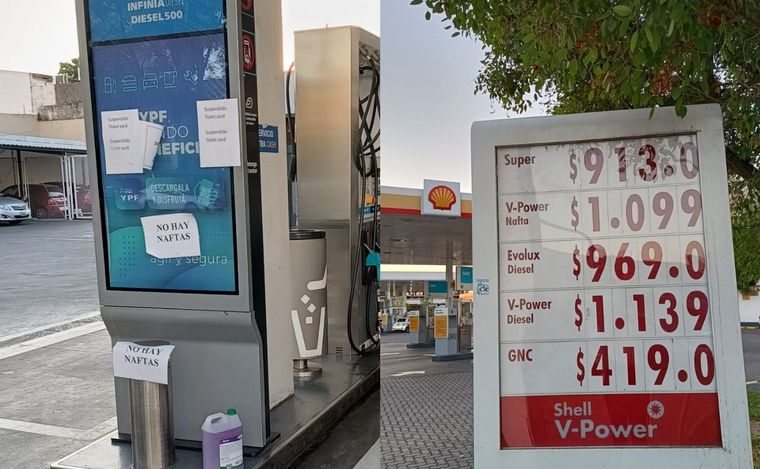 Suba de combustible: filas, impacto previo y surtidores agotados en Rosario.