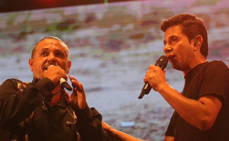 El Indio Rojas, en la apertura de las Colectividades.