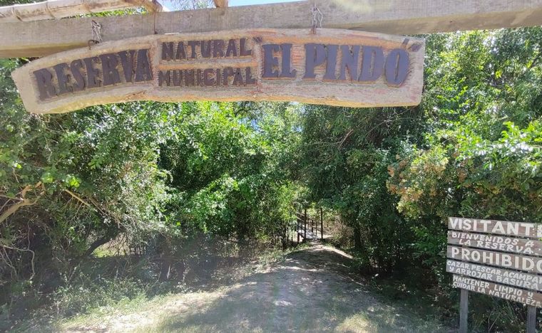 FOTO: Lucas Correa visitó la reserva natural El Pindó.