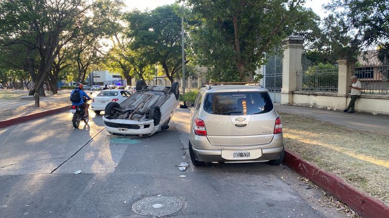 Vuelco en el Parque Sarmiento