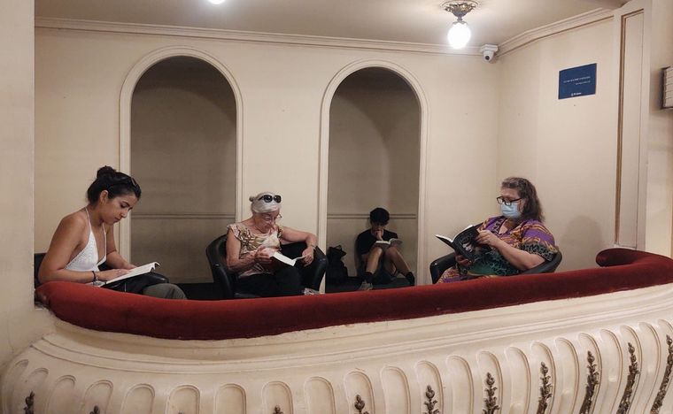 Lucas Correa visitó El Ateneo Grand Splendid en Buenos Aires.