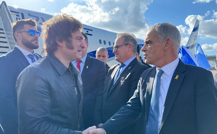 Javier Milei llegó a Israel. (Foto: Presidencia)