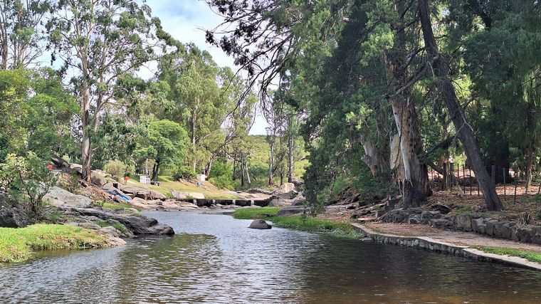 El balneario municipal de Achiras. 