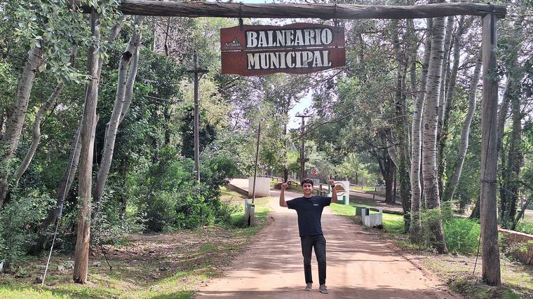 El balneario municipal de Achiras. 