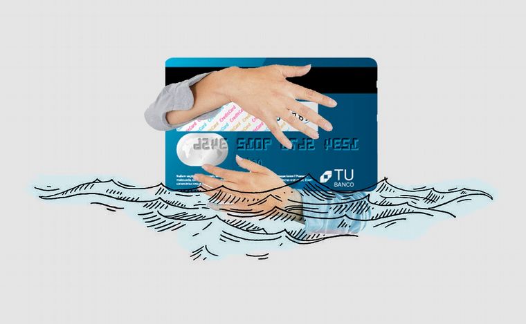 Creció el endeudamiento familiar en 2023 (Ilustración: Juan Pérez Gaudio)