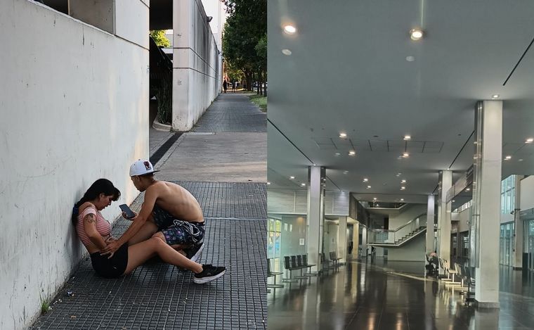 Tarde agitada en el HECA: ola de calor, espera fatigosa y helicóptero sanitario.