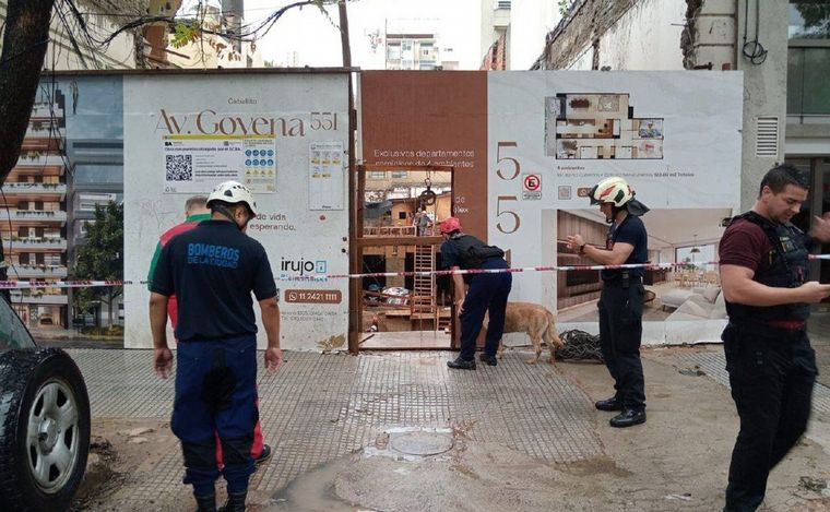 Una mujer murió tras un derrumbe en una obra en construcción en Buenos Aires. (Télam)