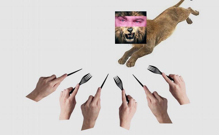 Milei se subió al bondi y cruzó el Rubicón (Ilustración: Juan Pérez Gaudio)