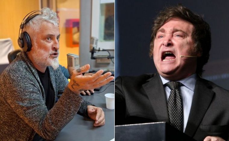 José Palazzo y Javier Milei. 