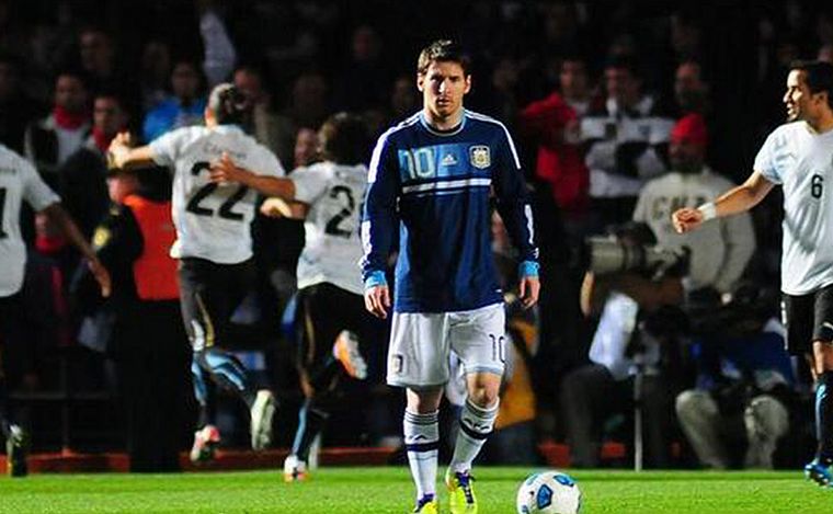 Lionel Messi durante el partido por Eliminatorias ante Brasil. (Foto: archivo).