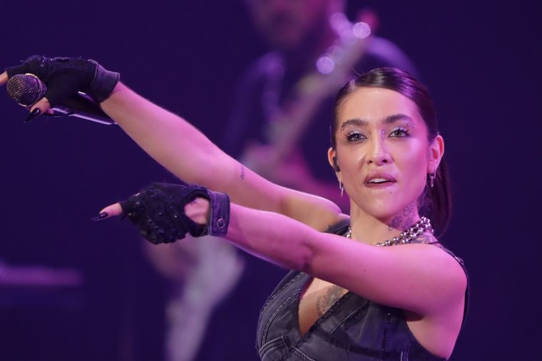 María Becerra y La Konga, figuras de la noche de sábado en Villa María.