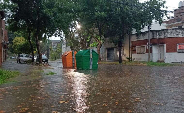 Diluvio en Rosario.