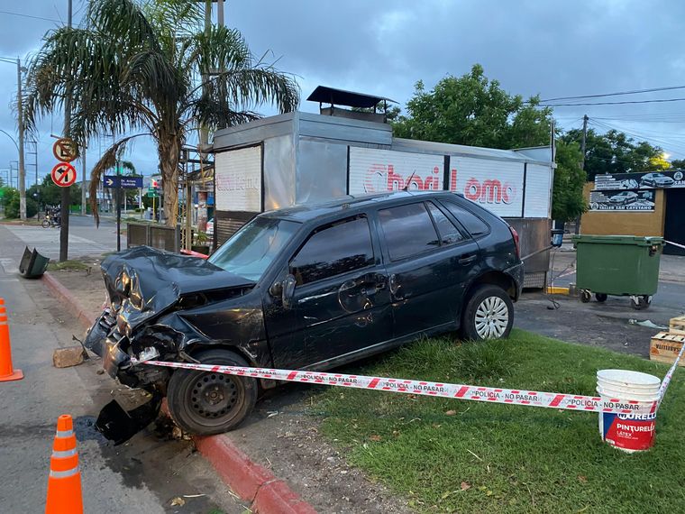 Un impactante choque tras una persecución se produjo en Alta Córdoba.