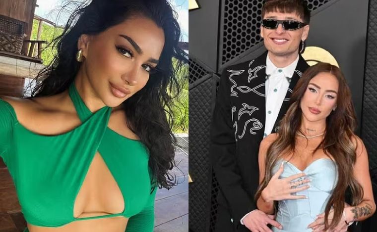Sahar Sonia (izquierda), amante de Peso Pluma. (Foto: redes)