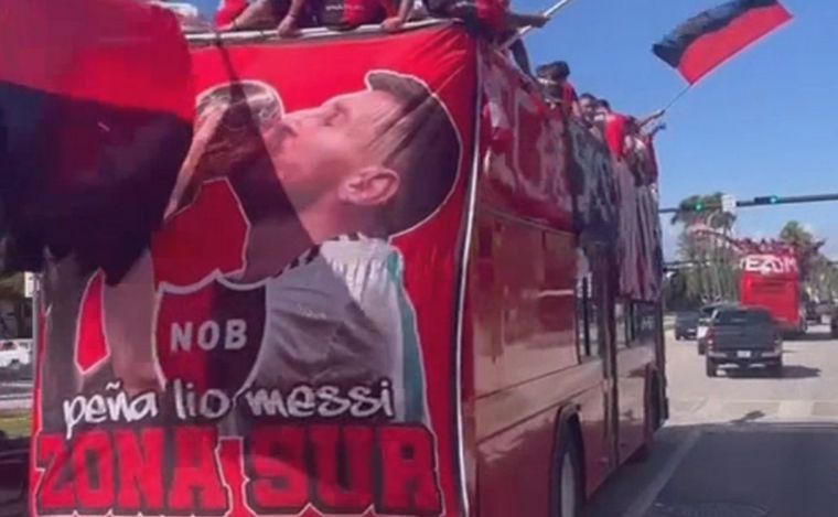 FOTO: Caravana y clamor rojinegro en Miami previo al partido ante el Inter de Messi.