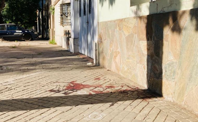 La vereda en la que asesinaron a Juan.