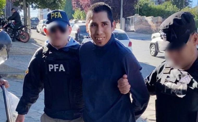 FOTO: Matías Daniel Santana fue detenido este sábado en Bariloche.