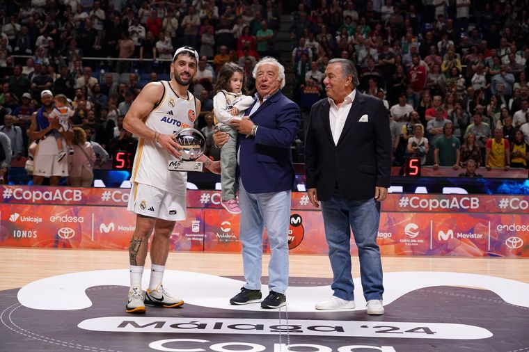 Facundo Campazzo se quedó con el MVP de la Copa del Rey. 