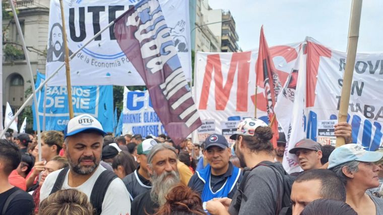 FOTO: Protesta en Buenos Aires (Foto: Orlando Morales))